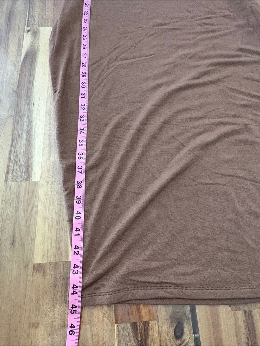 NWOT Naked Wardrobe Plus Sz 3X Brown Maxi Scoop Neck Dress Bodycon Casual - Picture 5 of 8